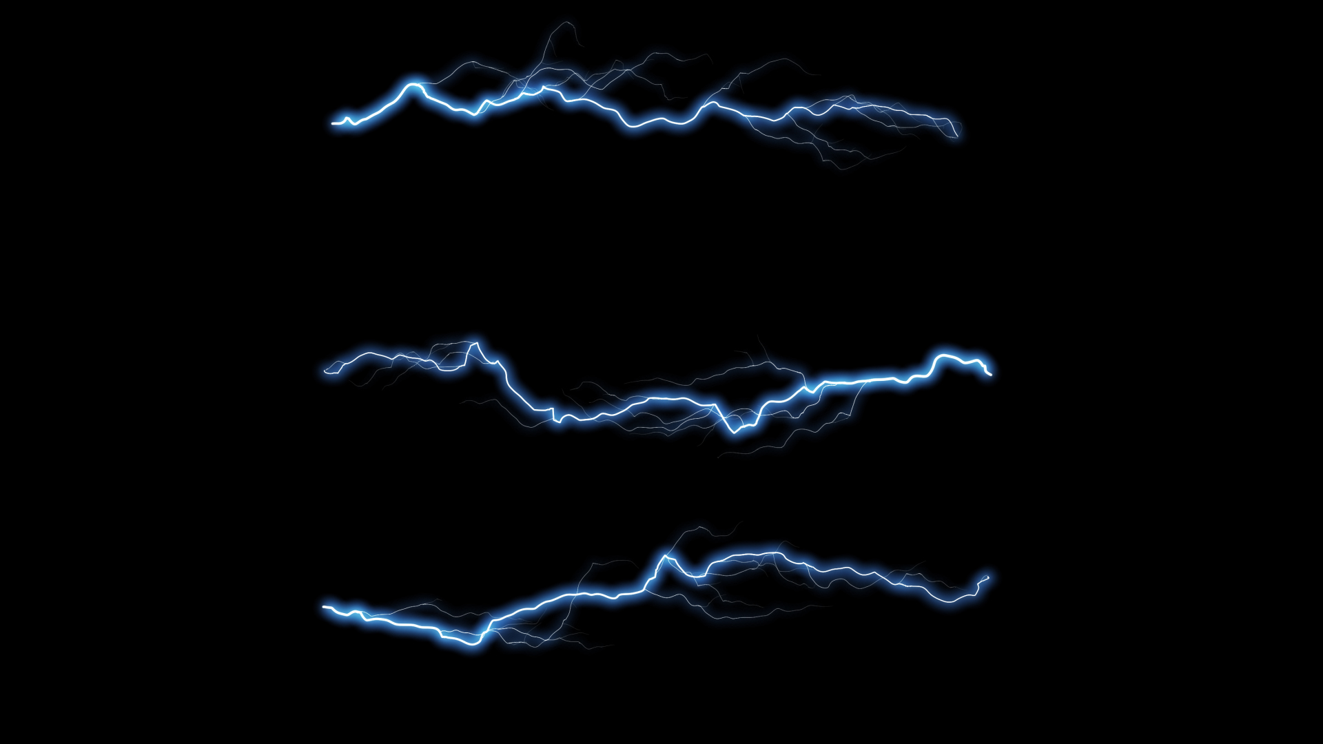 蓝色电流电光出现特效电流视频的预览图