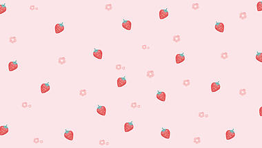 草莓鲜花花朵可爱萌小清新温馨粉色动态视频背景竖屏背景动态背景视频的预览图