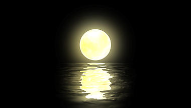 八月十五中秋节唯美浪漫月亮升起圆月满月视频动态背景视频的预览图