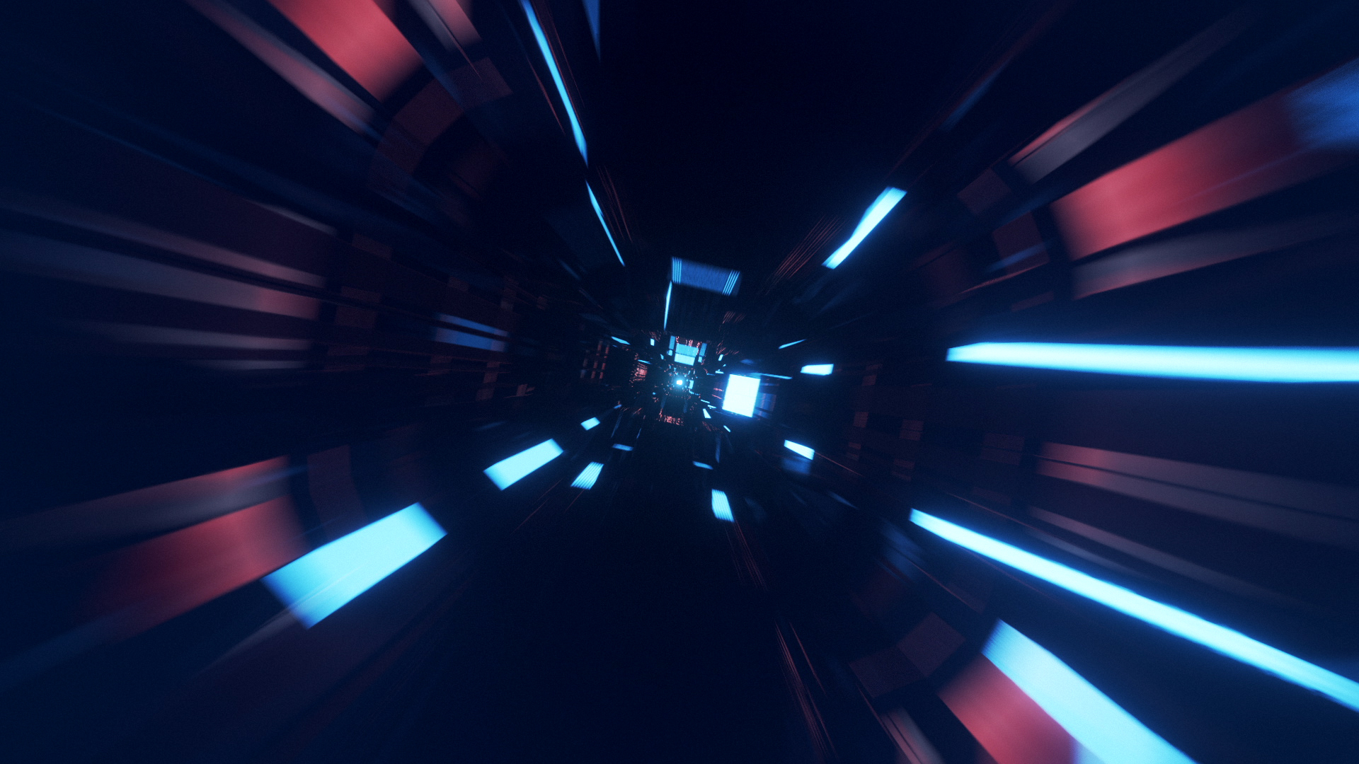 科技感光效隧道穿梭LOGO展示演绎片头视频的预览图