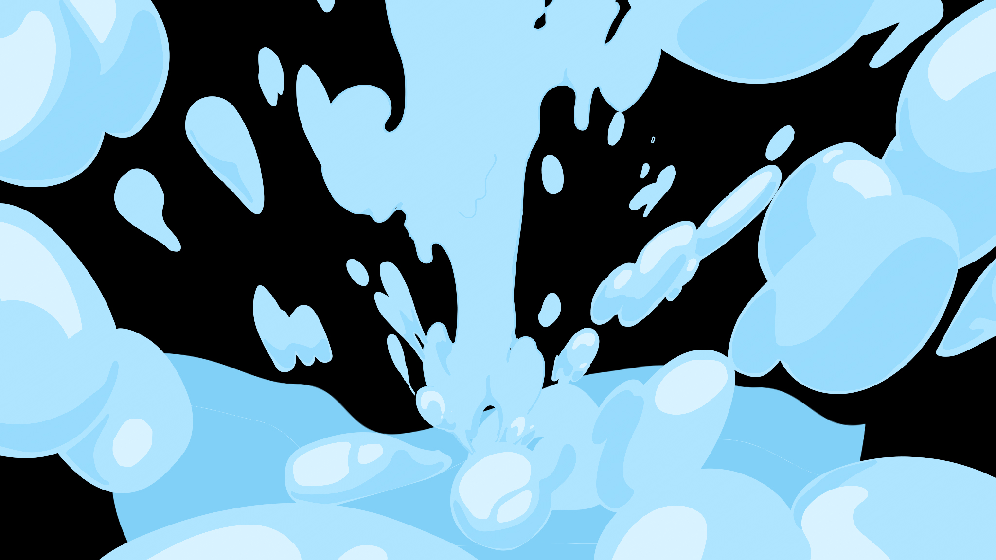卡通流体水泡MG动画LOGO展示演绎片头视频的预览图
