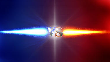 原创红蓝游戏PK对决视频背景视频的预览图