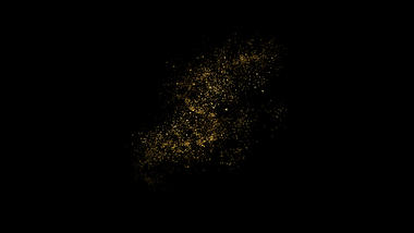 发光粒子卡通金色视频的预览图