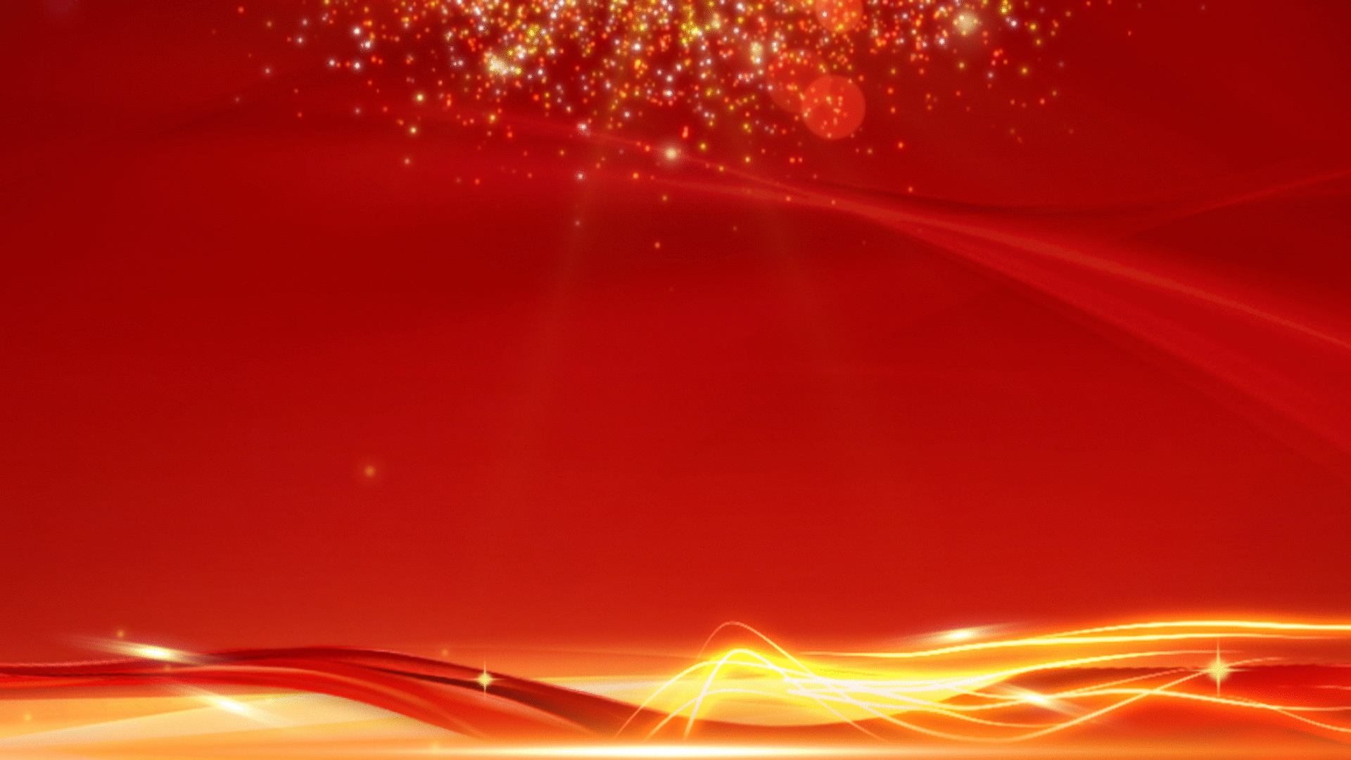 金色粒子流动光线红绸带视频背景视频的预览图