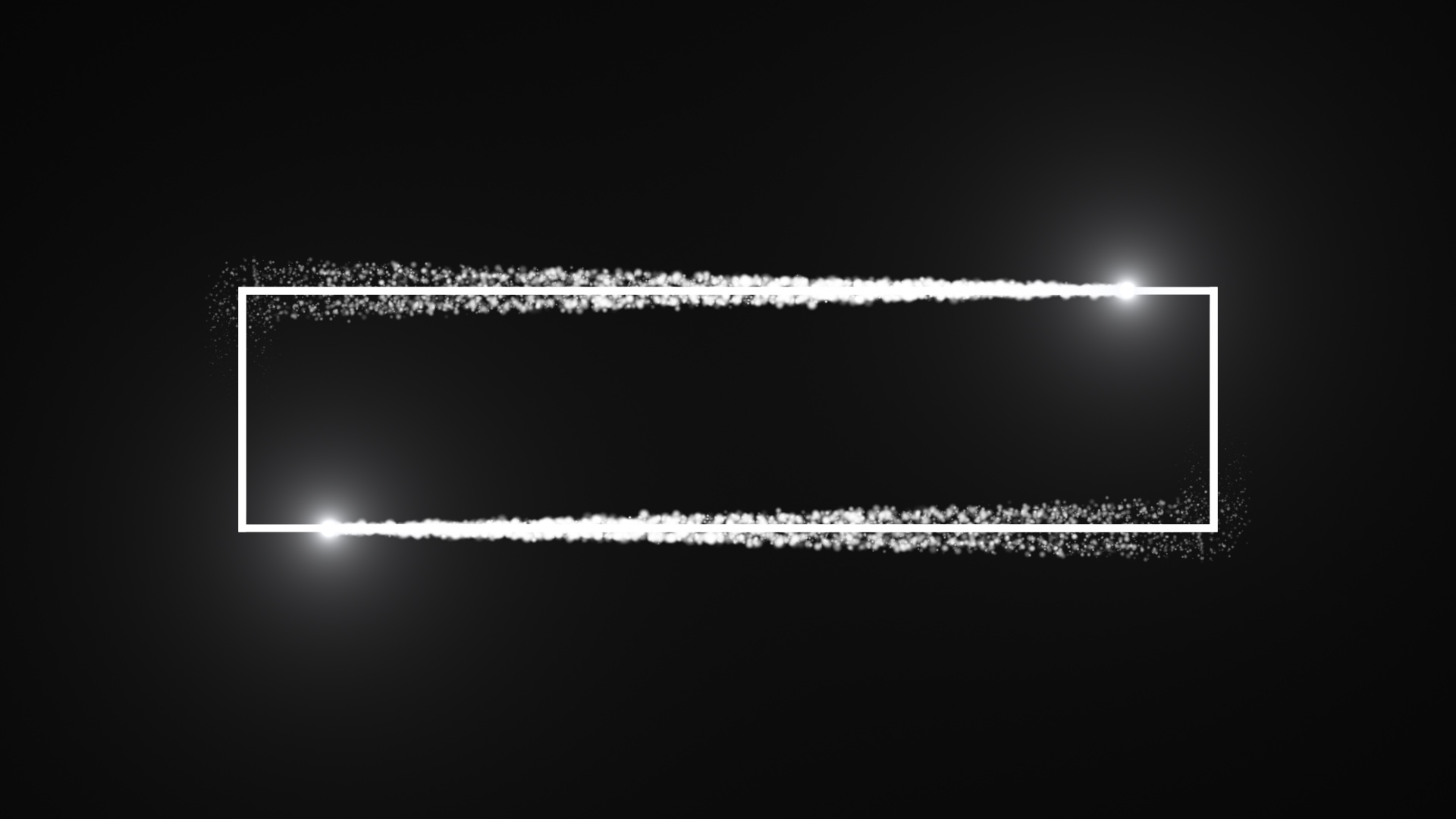 白色粒子光线描边边框通道视频的预览图