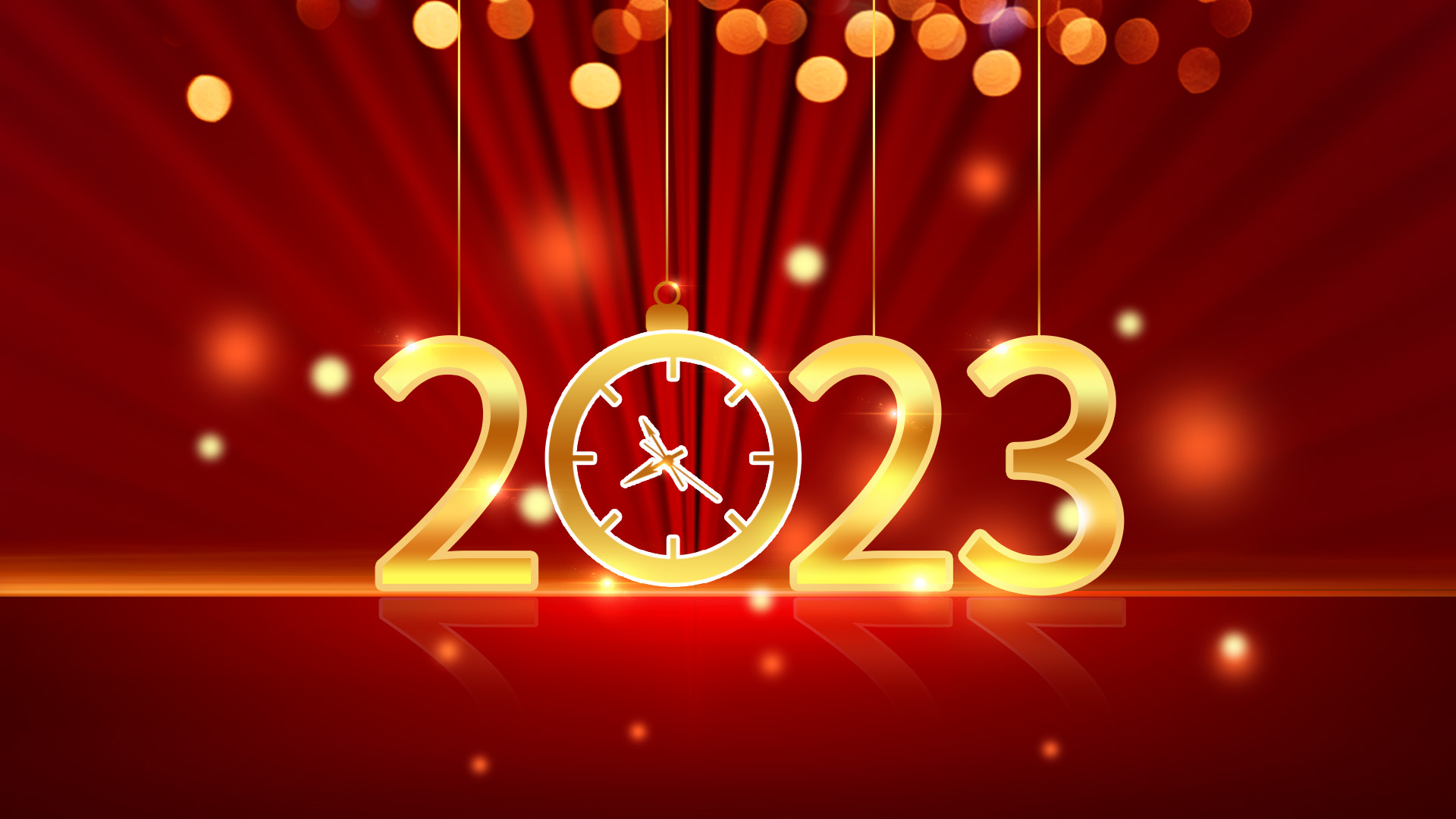 2023新年快乐元旦红色视频背景视频AE模板视频的预览图