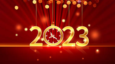 2023新年快乐元旦红色视频背景视频AE模板视频的预览图