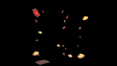 新年春节喜庆漂浮红包元宝弹出视频的预览图
