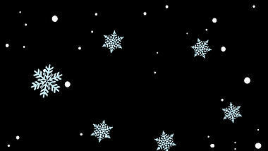 小雪立冬白雪雪花下雪冬天冬季圣诞节挂件装饰视频的预览图