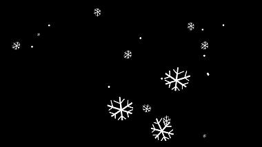 冬至立冬白色飘雪初雪下雪漂浮挂件装饰冬天冬季视频的预览图