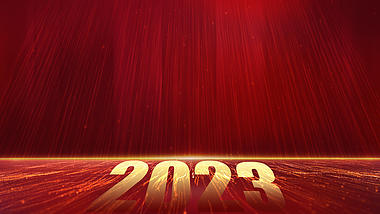2023新春红色大气新年动态AE背景模板视频的预览图