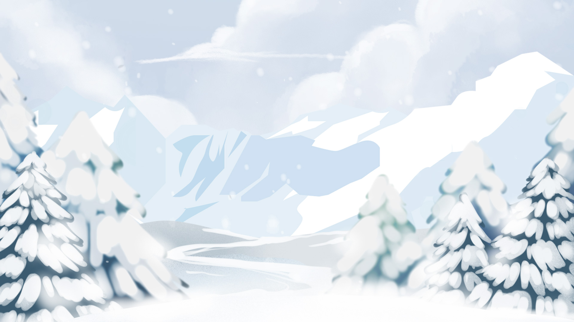 原创冬天冬季下雪白色动态背景视频视频的预览图