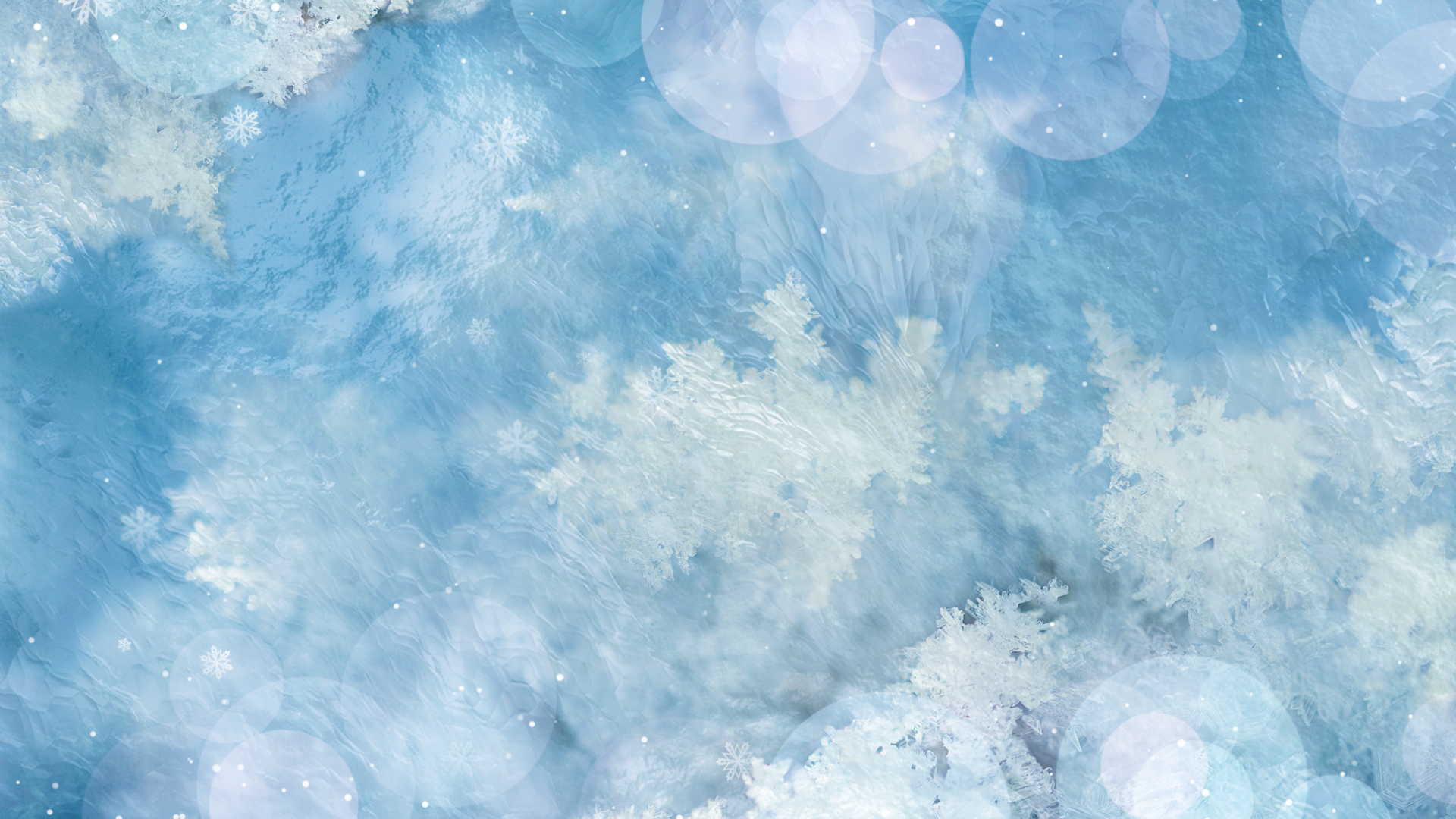 原创冬季冬日下雪小雪唯美蓝色冰天雪地视频背景AE模板视频的预览图