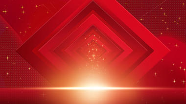 原创红色商务形状光效大红色年会动态背景视频AE模板视频的预览图