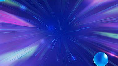 原创简约科技漩涡蓝色抽象光商务年会背景视频视频的预览图