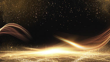 原创黑金光效粒子大气质感商务科技背景视频AE模板视频的预览图