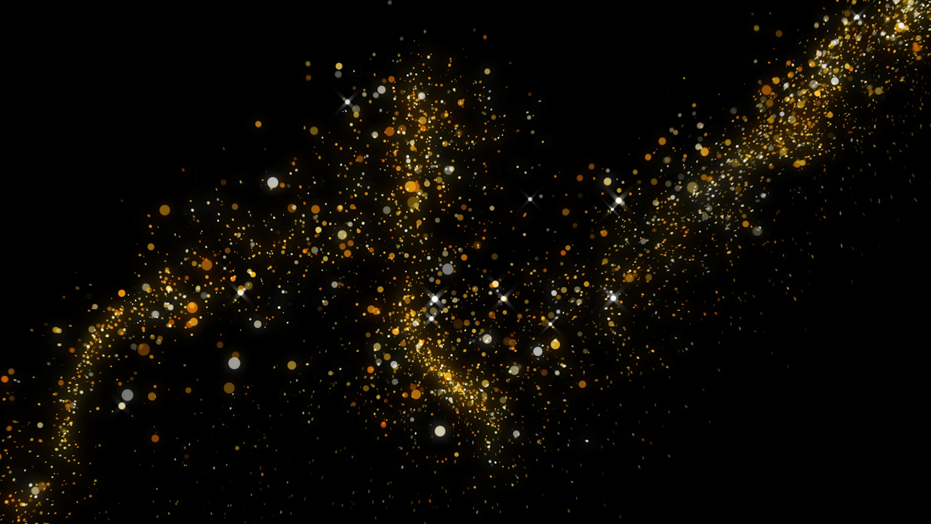 金色粒子散粉运动线条AE模板视频的预览图