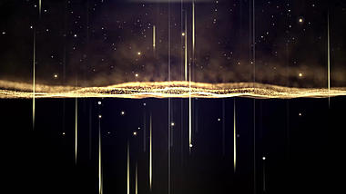 金色粒子唯美动态舞台4k视频视频的预览图