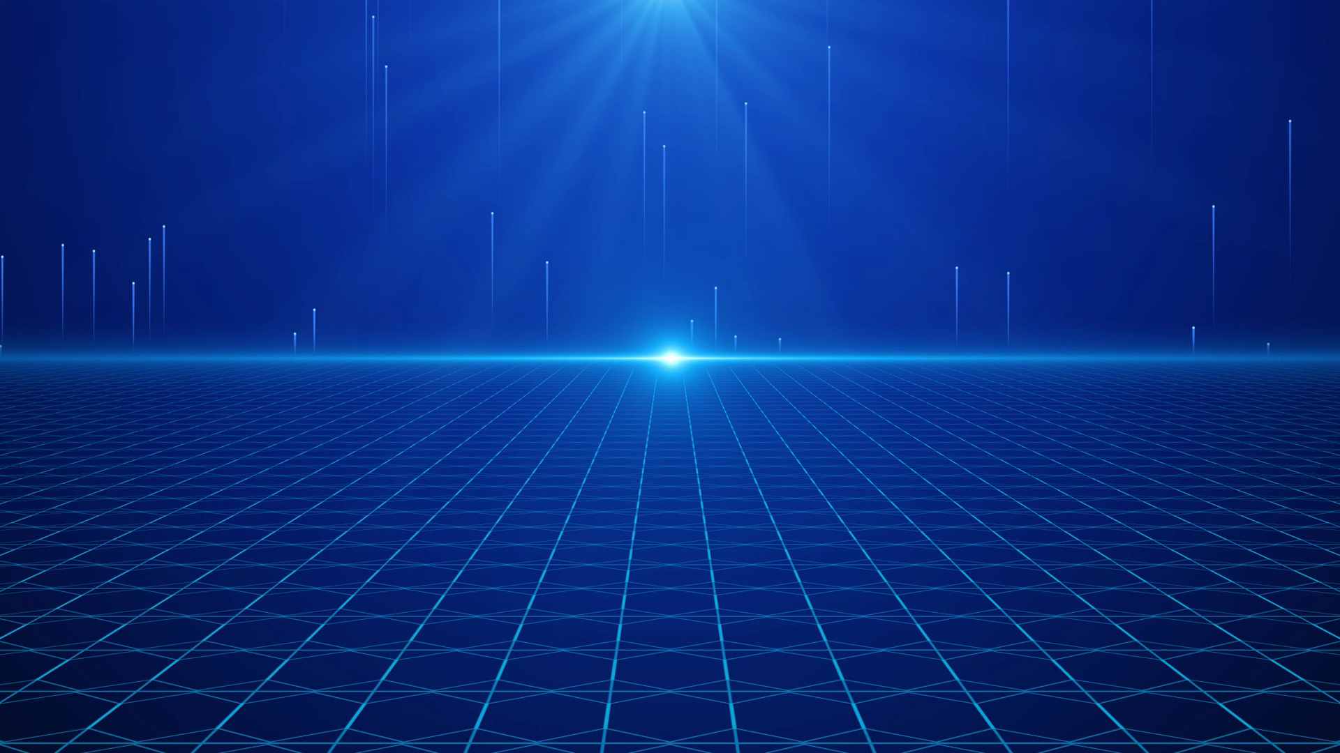科技大气蓝色网格粒子线条动态4k视频背景视频的预览图