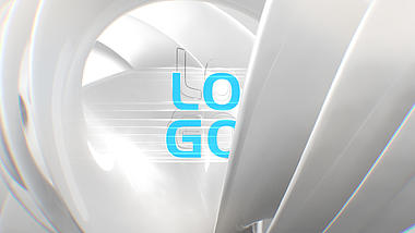 简洁白色商务LOGO片头视频的预览图