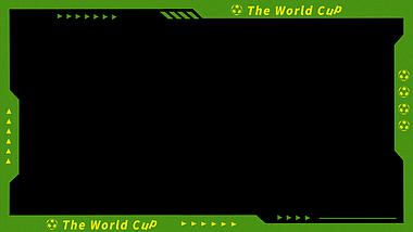 原创绿色草地世界杯足球精彩回顾时尚潮流视频边框视频的预览图