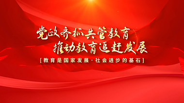 红色大气红绸粒子党政教育宣传字幕展示ae模板视频的预览图
