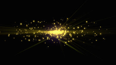 金色光效酷炫散光粒子光线光发光带通道特效视频的预览图