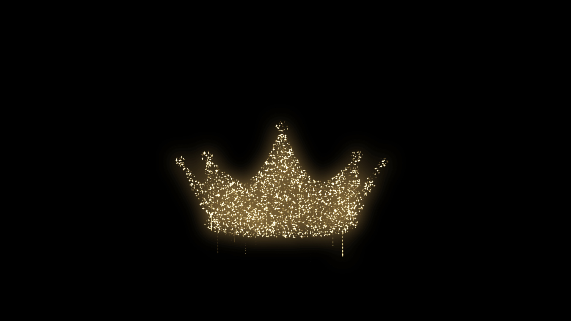 唯美星光装饰皇冠光效光粒子挂件视频的预览图