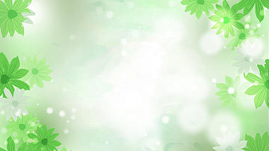 春天水彩花卉绿色小清新梦幻光斑春季视频背景视频的预览图