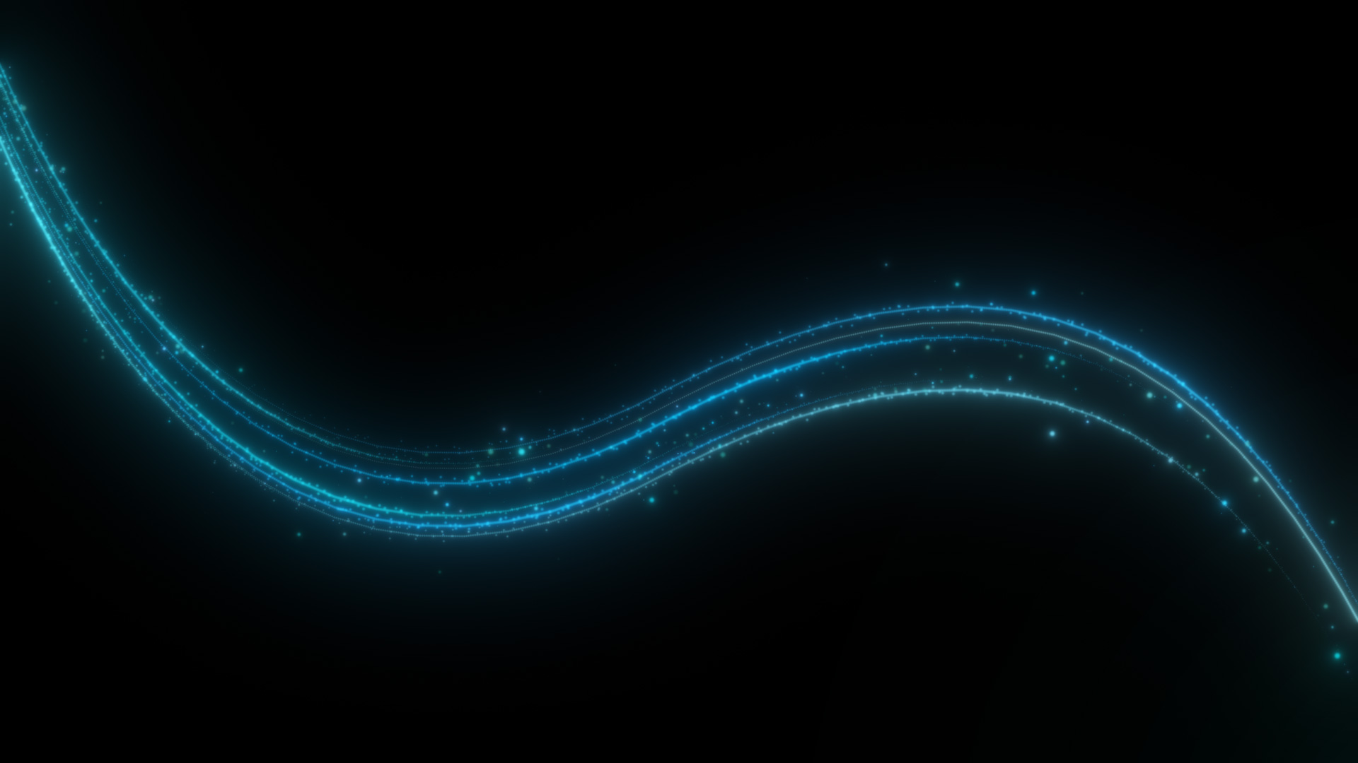 梦幻蓝色粒子光线光效科技带通道特效视频的预览图