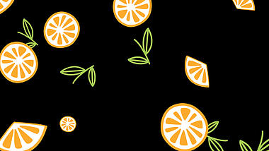 原创夏天夏季柠檬水果掉落带通道视频视频的预览图
