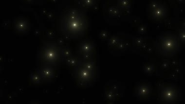 黄色发光粒子光效萤火虫光效视频的预览图